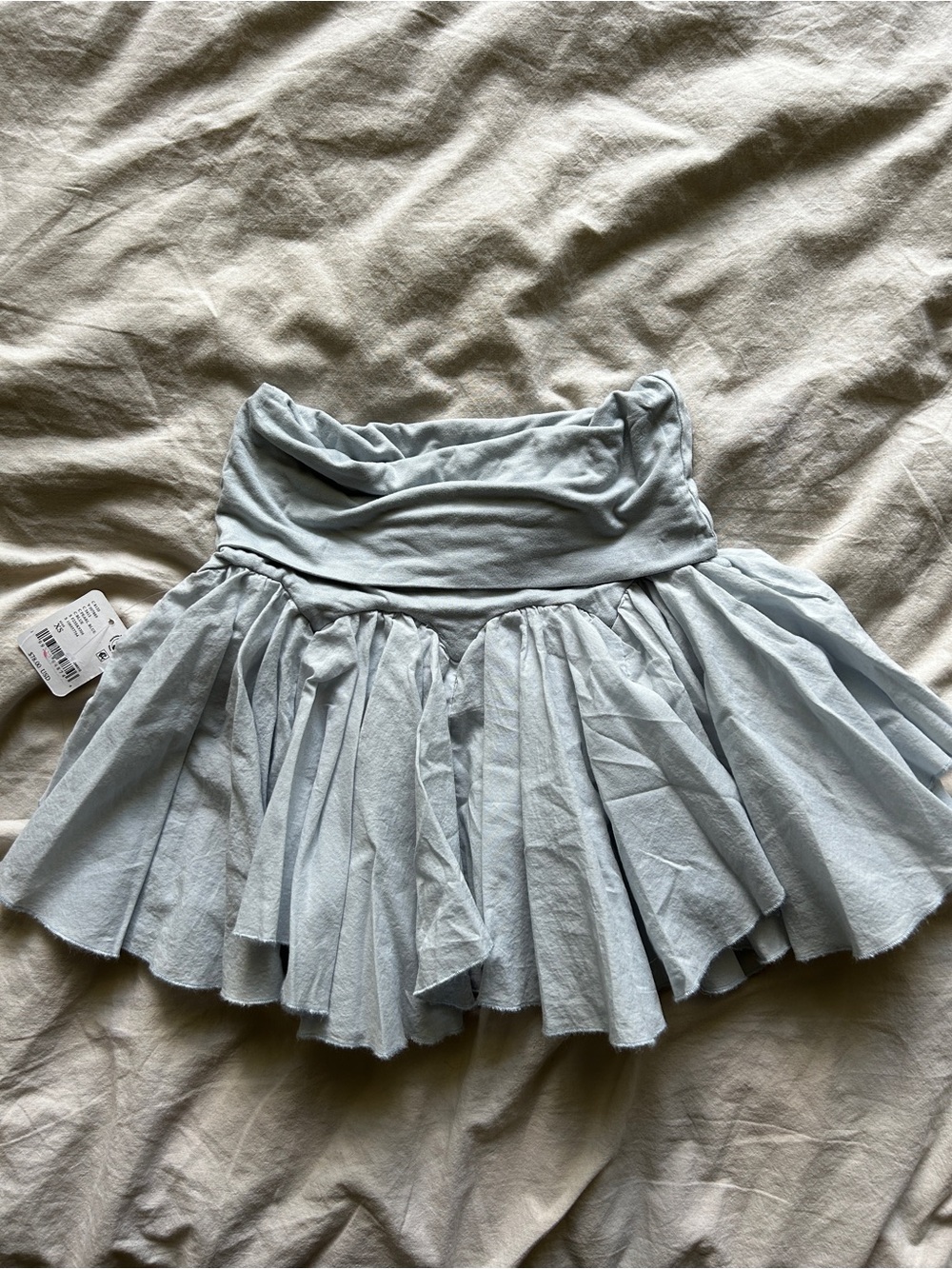 Free People Light Blue Pleated Women's Skirt NWT